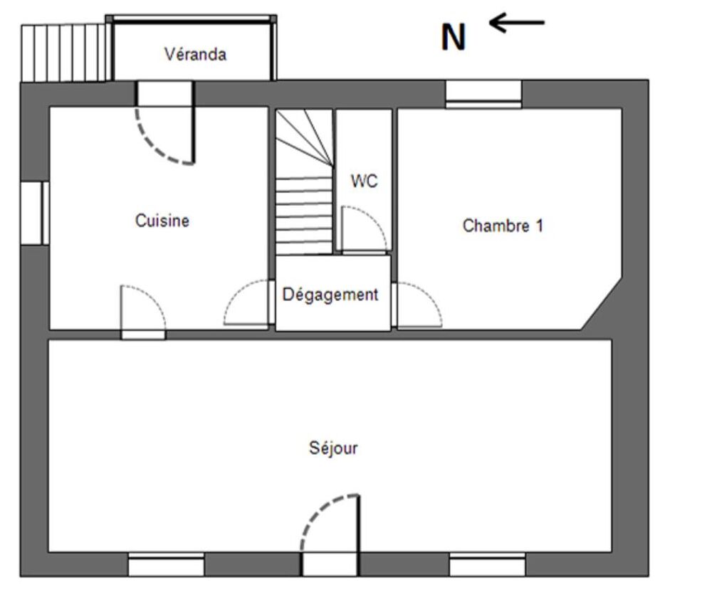 29520 Landeleau maison habitable mais travaux de rafraichissement 3 chambres sur 4380 m²