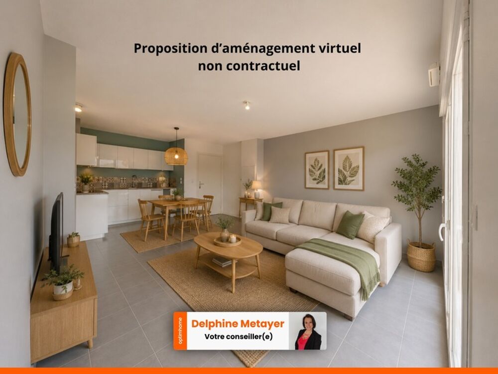Résidence récente : T3 au dernier étage, lumineux avec terrasse, garage et parking intérieur