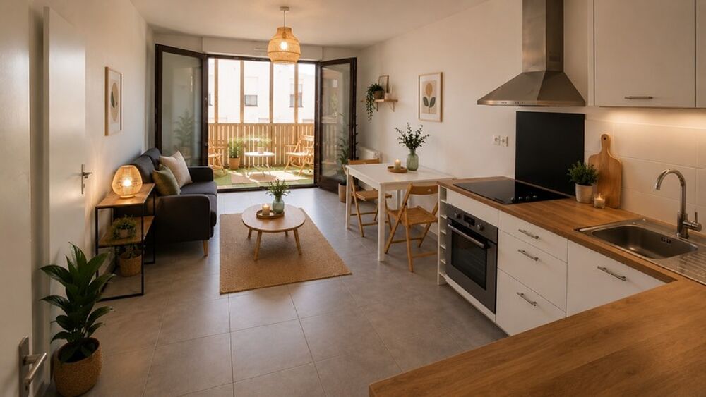 Vente Appartement QUARTIER PAS DE LOUP/OVALIE : SPACIEUX DEUX PIECES AVEC SA TERRASSE ET SON PARKING EN SOUS SOL POUR PRIMO-ACCEDANTS, INVESTISSEU Montpellier