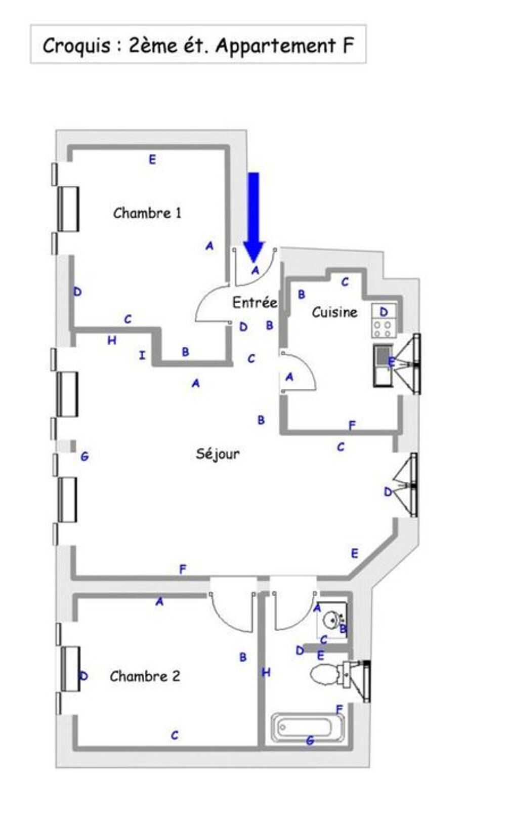 Location Appartement Appartement de 54m2 à louer sur Melun Melun