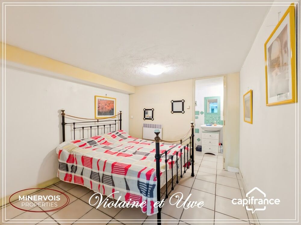 Maison de village avec terrasses  2 chambres  potentiel locatif  Cesseras (Minervois)