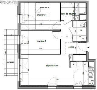  Appartement à louer 3 pièces 59 m²