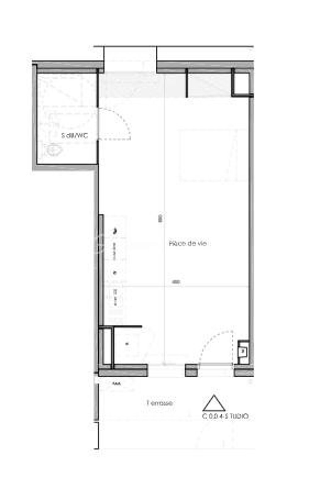 STUDIO AVEC JARDIN et BOX