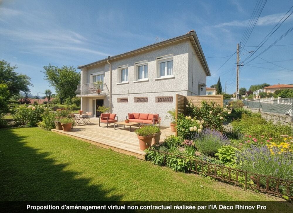 MAISON DE 100M² AVEC 4 CHAMBRES ET BEAU TERRAIN PLAT DE 1382M² ET POSSIBILITE DE DIVISION PARCELLAIRE SUR SECTEUR TRES CALME A U
