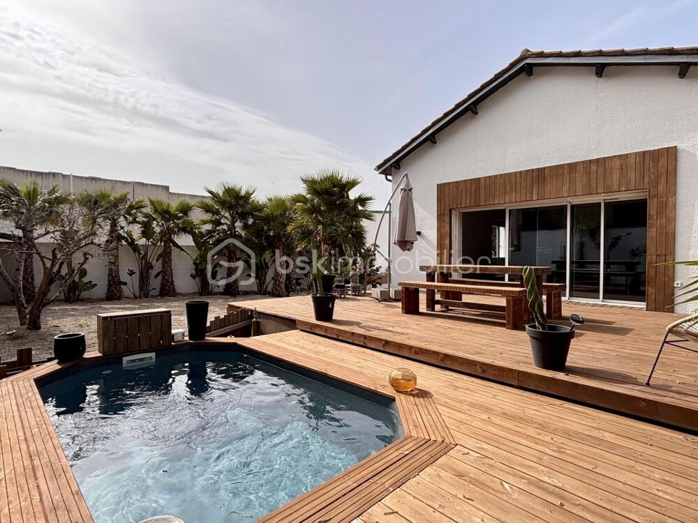Maison T4 de plein-pied avec piscine