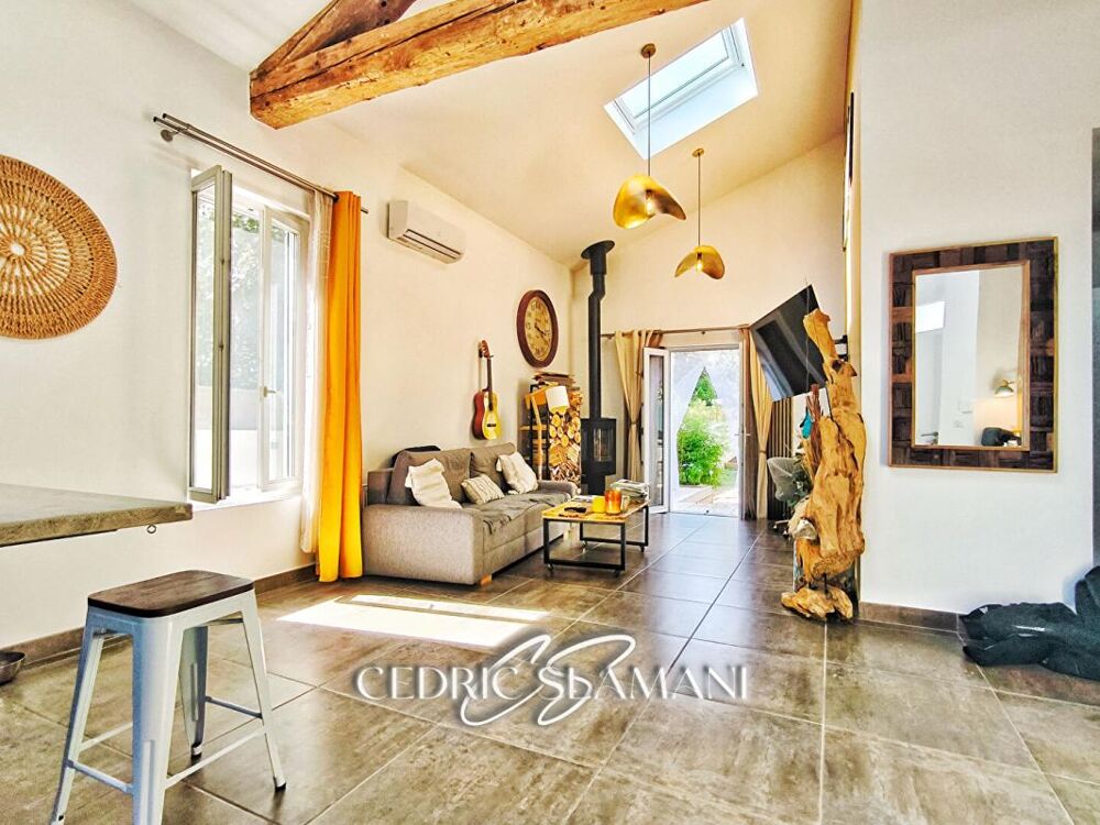 MAISON PLAIN PIED 70 M2, 2 CHAMBRE, CUISINE AMERICAINE, SALON CATHEDRALE, SALLE D EAU, WC, JARDIN, GARAGE
