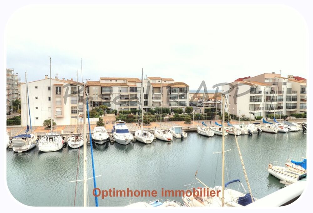 Vente Appartement Appartement à vendre 3 pièces LE CAP D'AGDE (34) - vue mer et chenal Le cap d agde