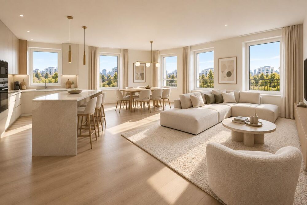 MAGNIFIQUE APPARTEMENT 3 PIECES AVEC LOGGIA BUSSY ST GEORGES + PARKING