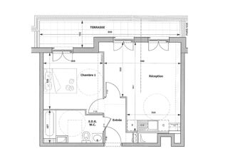  Appartement à louer 2 pièces 40 m²