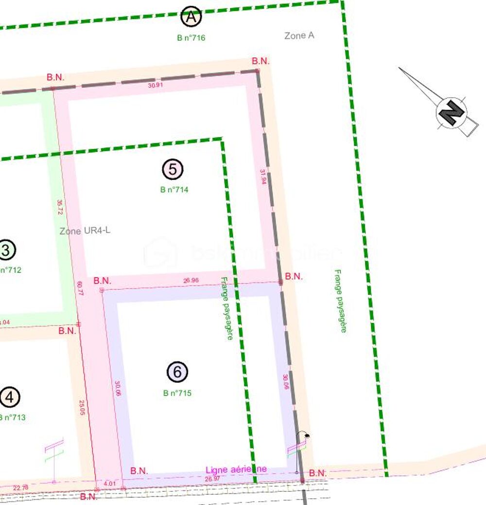 Vente Terrain Terrain à bâtir de 1 088 m² – Second rang Chanteau