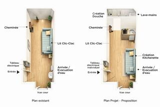  Appartement � vendre 1 pi�ce 8 m�