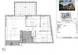  Appartement  vendre 4 pices 82 m