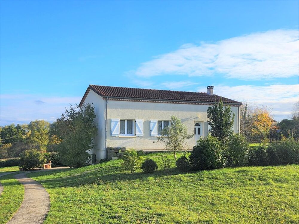 Maison sur sous-sol - avec vue - Terrain - à vendre 5 pièces proche de CASTILLONNES (47)