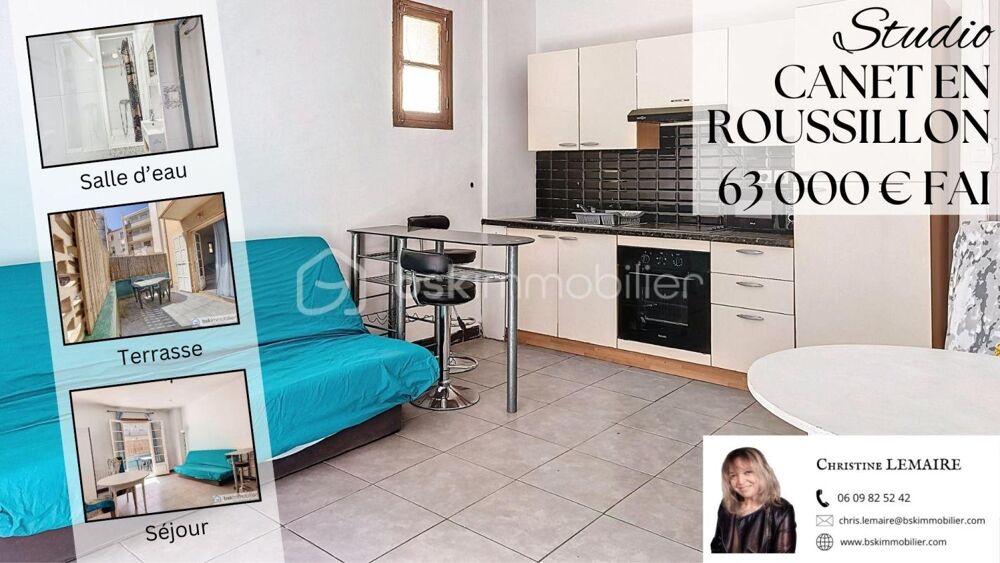 Vente Appartement Charmant appartement lumineux en cœur de ville avec terrasse privée Canet en roussillon