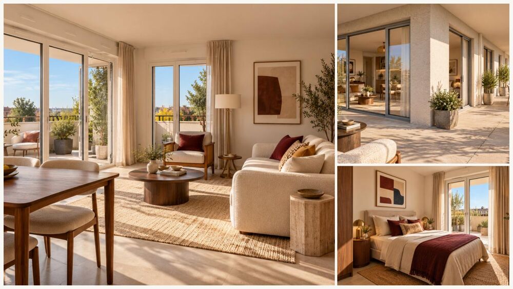 Vente Appartement ** LORMONT –  T3 DE 62 M² AVEC BALCON DE 33 M² + PARKING ** Lormont