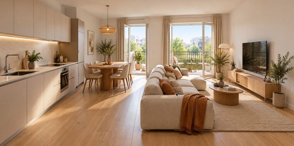 Vente Appartement SUPERBE 4 PIÈCES AU 2E ÉTAGE – MÉTRO 5 À 2 MIN À PIED – SUITE PARENTALE – BALCON Pantin