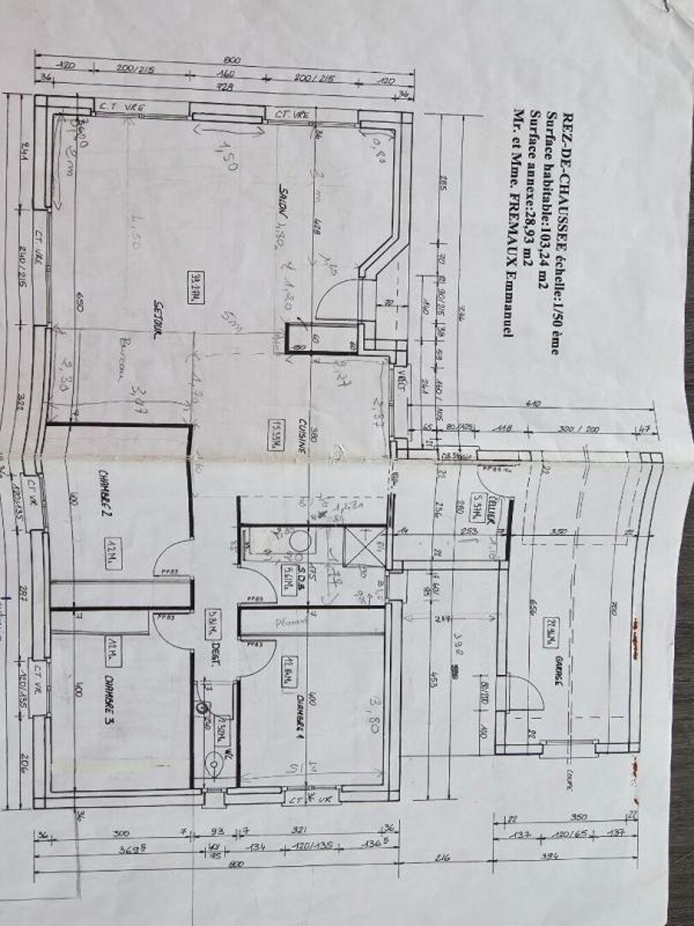 Maison 3 chambres de plains pieds, 5/6 pièces, 135 m2