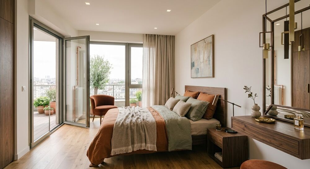Vente Appartement - GRAND T4 EN DUPLEX en ETAGE ELEVÉ avec TERRASSE orienté PLEIN OUEST avec CAVE, PROCHE MÉTRO 14 - Paris 17