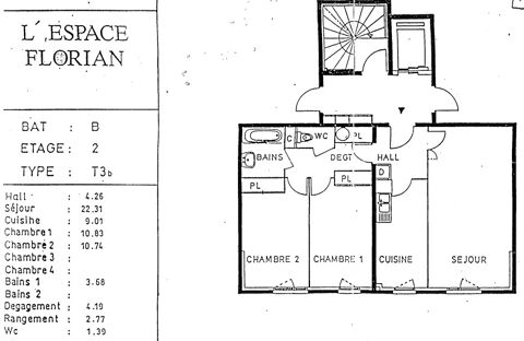  Appartement � louer 3 pi�ces 70 m�
