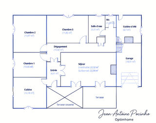  Maison � louer 4 pi�ces 92 m�