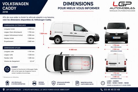 Caddy 1&deg; Main / 2L TDI 122cv Business line 4Motion 4x4 idem berlin 2018 occasion 60430 Abbecourt