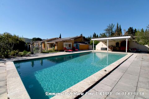   EN CAMPAGNE - GRAVESON - Maison de plainpied (165 m�) avec piscine sur terrain de plus de 4000 m� Maison - 8 pi�ce(s) - 165 m�