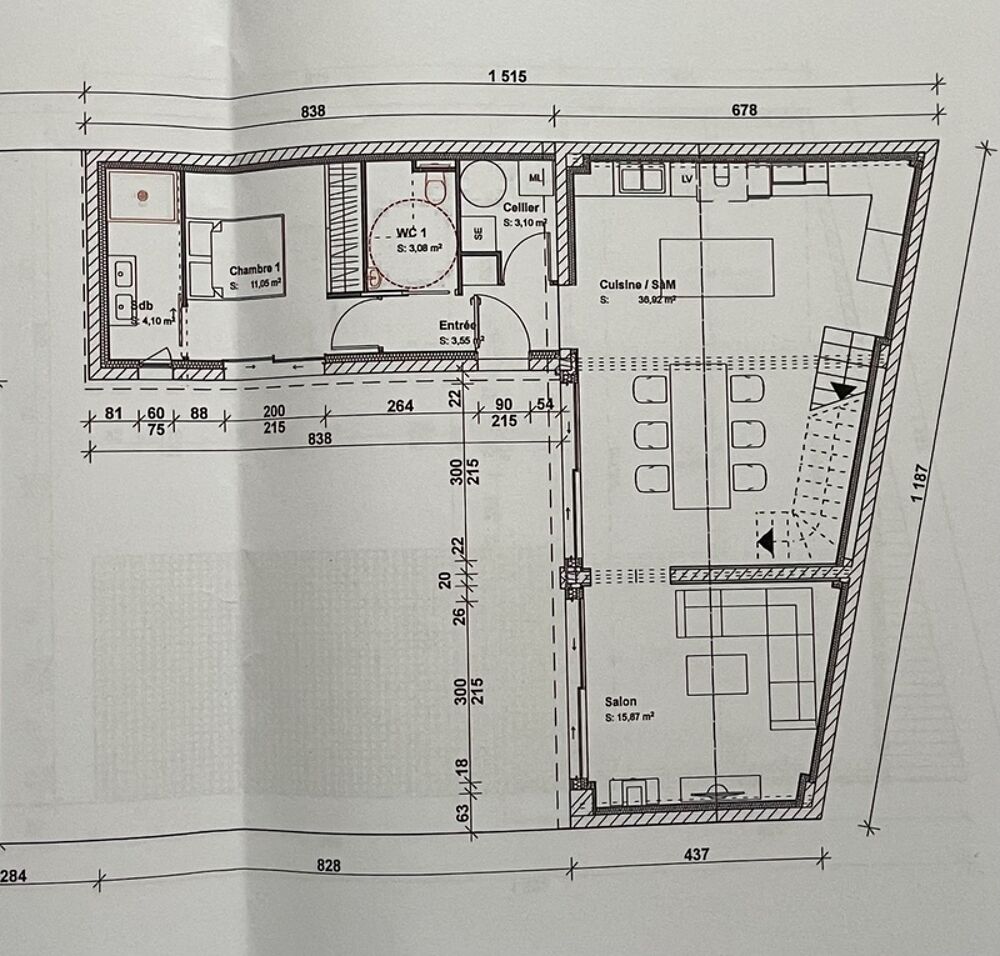 Vente Maison Tarbes centre ville maison  finir d'amnager de 105 m trois chambres parking - Terrain de 200,00 m Tarbes