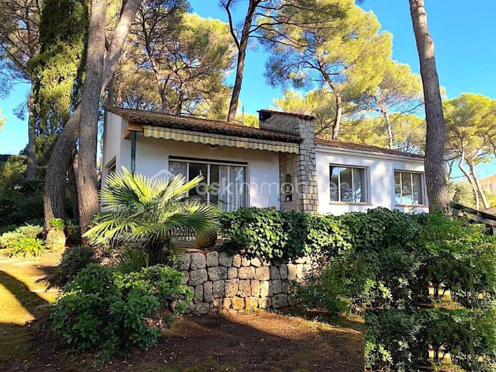 ? LE CANNET  SECTEUR PINÈDE  VILLA DE PLAIN-PIED SUR TERRAIN ARBORÉ DE 1300 M²  FORT POTENTIEL
