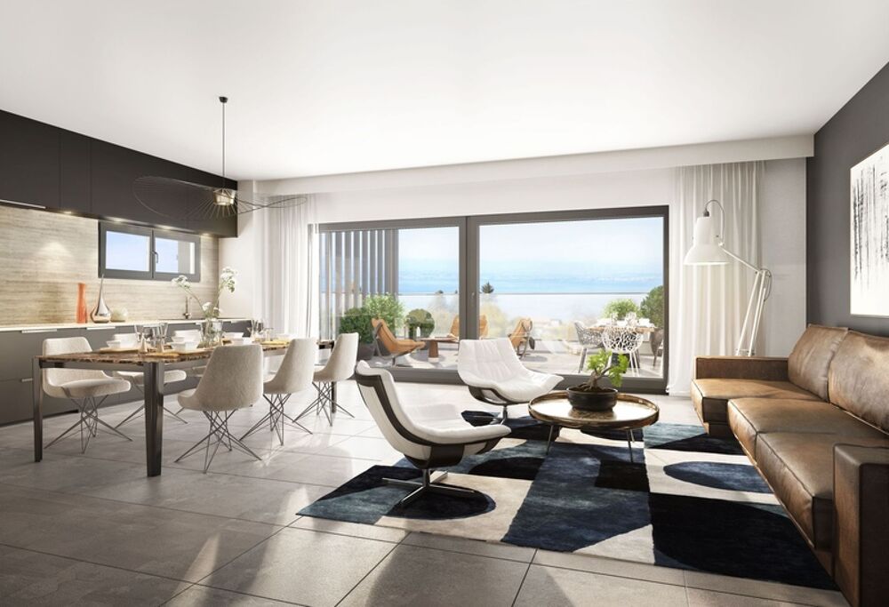 Vente Appartement Appartement à vendre 4 pièces Attique Traversant avec Vue Imprenable sur le Lac Léman EVIAN LES BAINS (74) Evian les bains