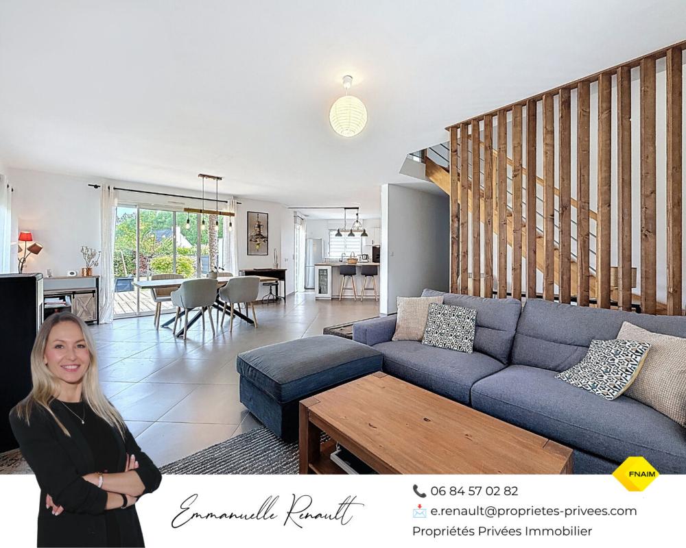 Vente Maison Maison de 175 m² avec T2 indépendant · Terrain 1 100 m² · Elven · 15 min de Vannes Elven