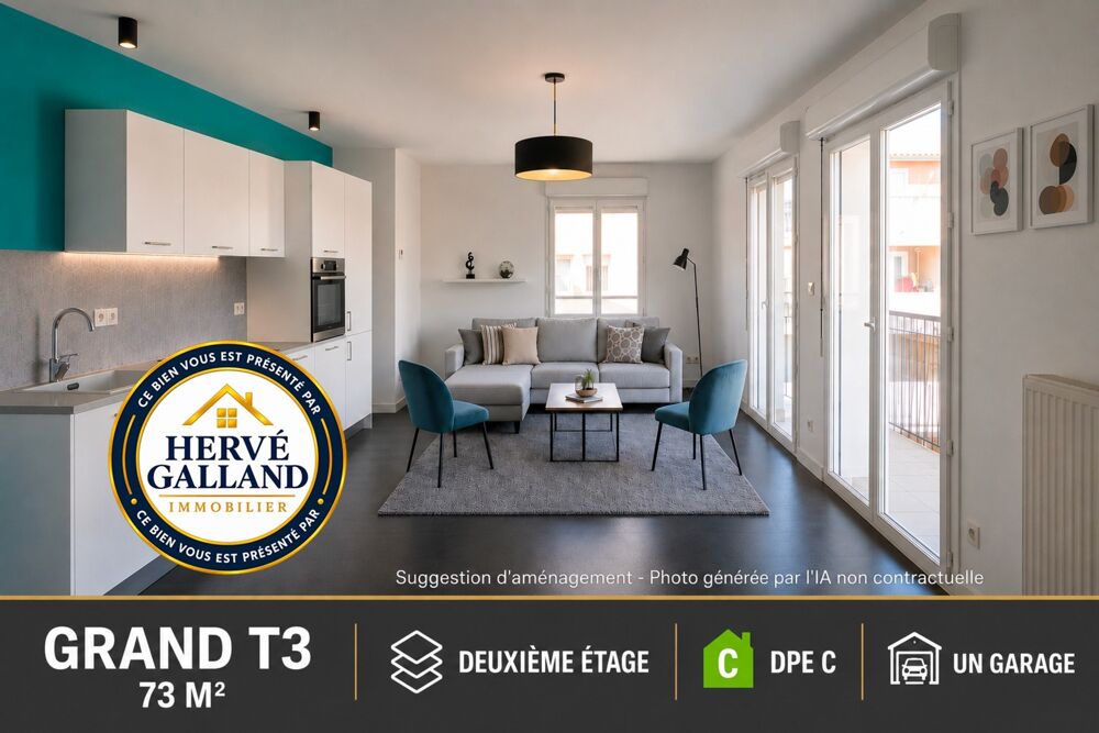 Vente Appartement Appartement à vendre 3 pièces avec garage JASSANS RIOTTIER (01) Jassans riottier
