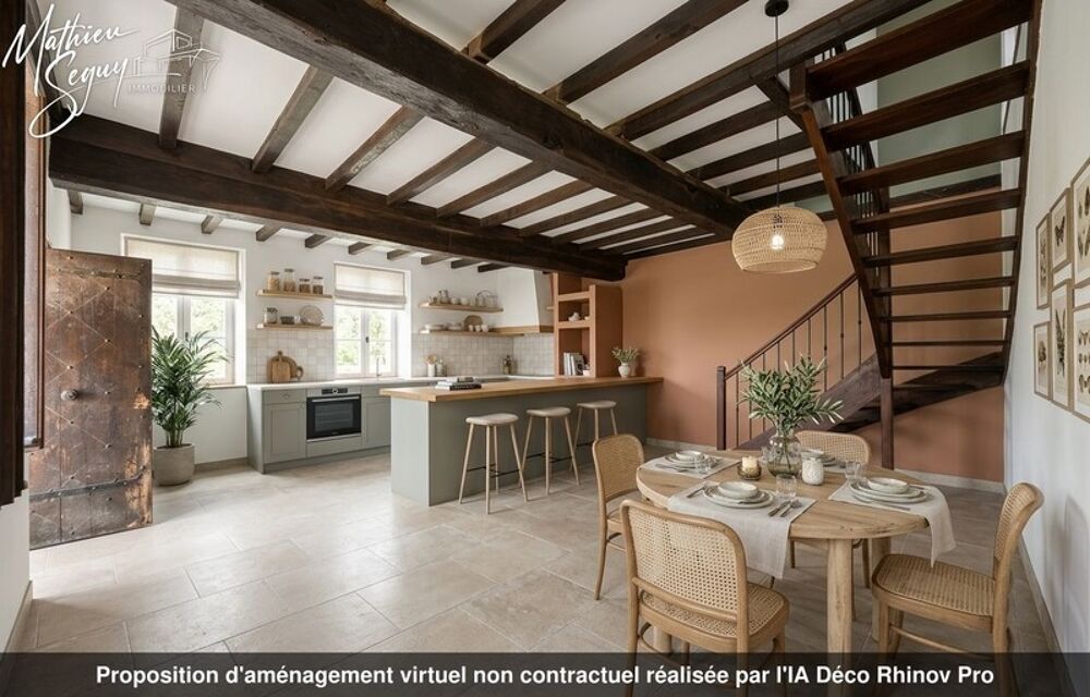 Vente Maison Ferme P5 en campagne à finir de rénover sur un ensemble de 2200 m² de parcelles vendre à THURINS (69) Thurins