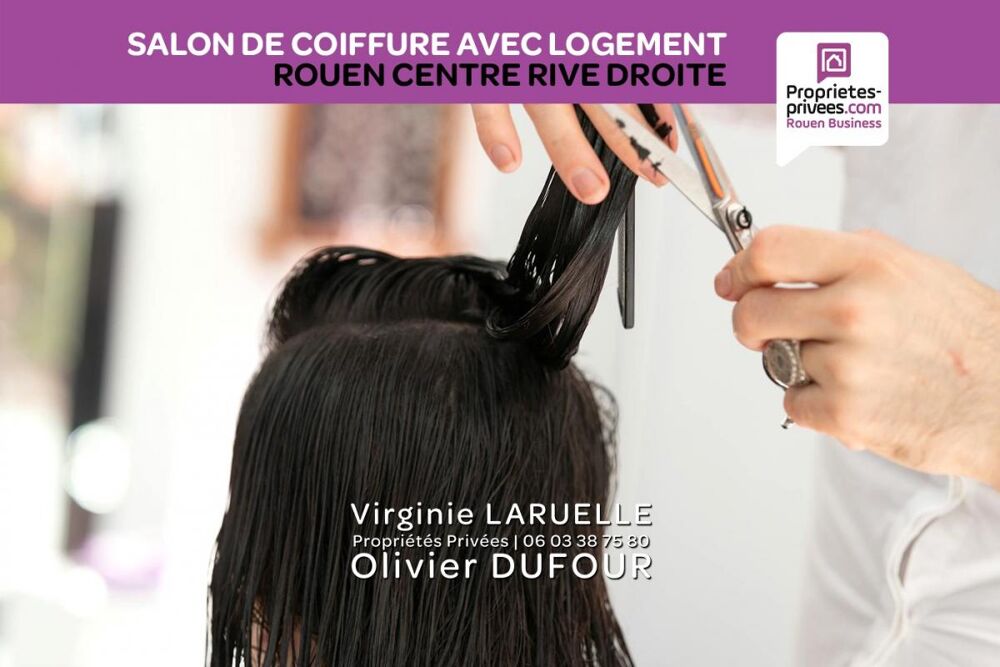   Rouen Centre - Salon de coiffure mixte avec logement 