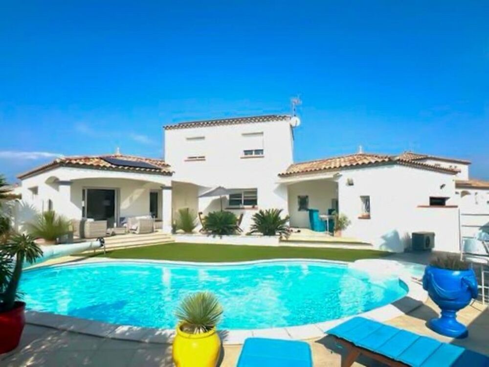 Maison contemporaine T4 de 123m2 avec piscine chauffée  quartier résidentiel calme à vendre SERIGNAN (34)