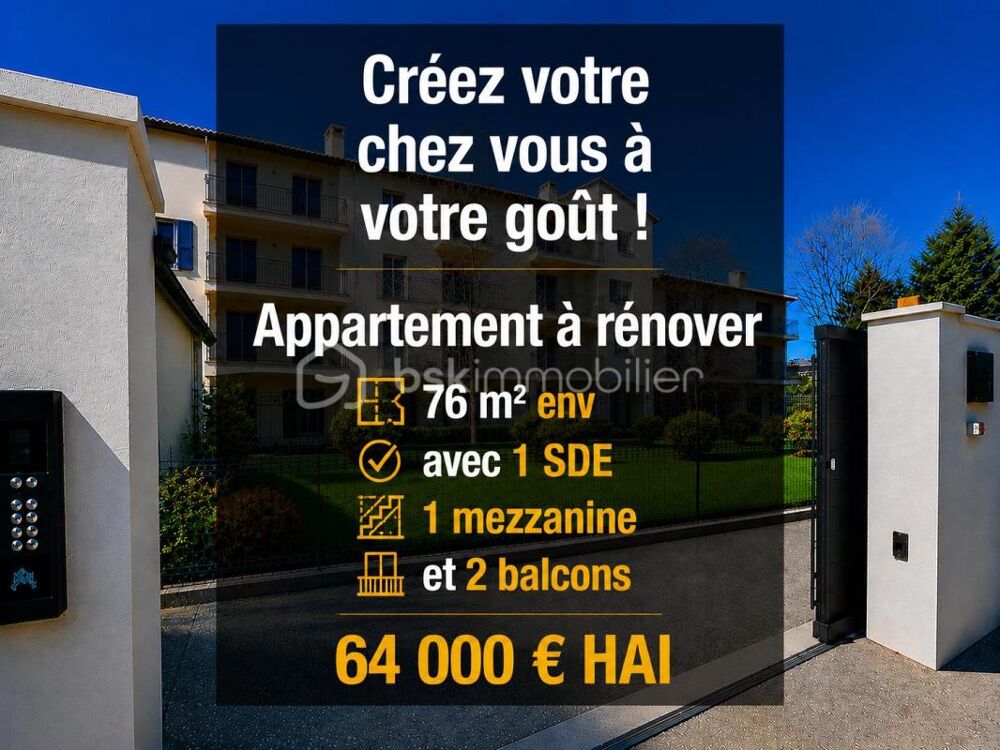 SAINT-CHRISTOL ((84) - Créez votre T3 sur mesure ! Plateau sous forme d'appartement de 76 m² env. situé au 2ème étage avec ascen