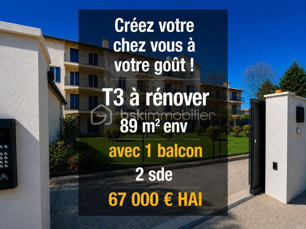 SAINT-CHRISTOL ((84) - Créez votre T3/T4 sur mesure ! Plateau sous forme d'appartement de 89 m² env. situé au 1er étage avec asc