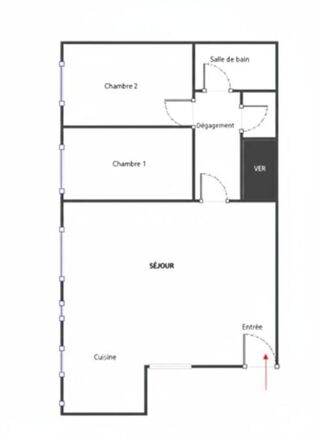  Appartement � vendre 3 pi�ces 56 m�