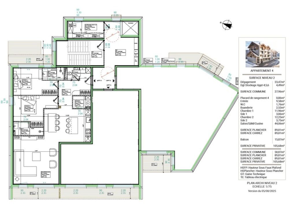 Vente Appartement ''LES BUREAUX ET LOGEMENTS DE FERDINAND'' BRIANCON  CENTRE VILLE APPARTEMENT T3 Briancon
