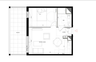  Appartement à vendre 2 pièces 40 m²