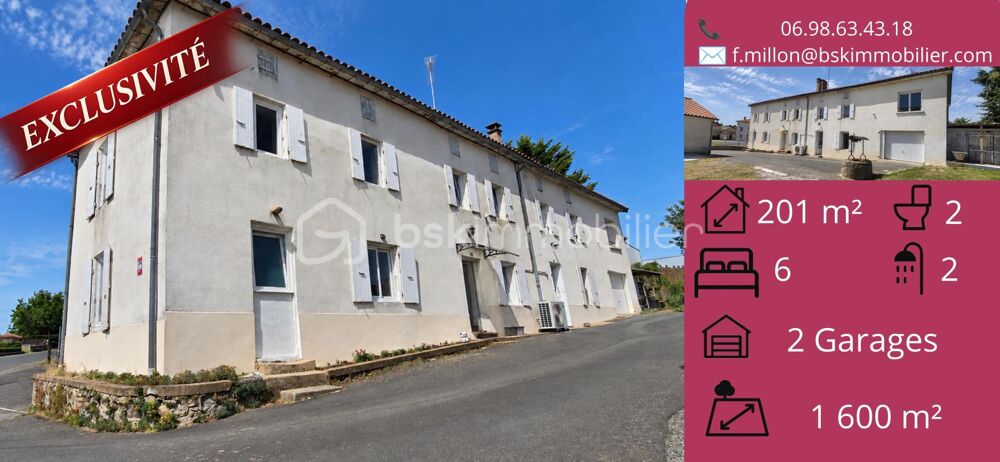 ? EXCLUSIVITÉ  MAISON PRINCIPALE + SECONDE MAISON LOUÉE 700 €/MOIS  LARGEASSE