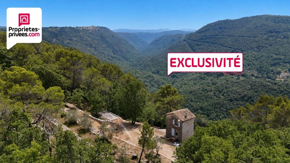 Vente Maison TOUR EN PIERRES AMENAGEE AVEC TERRAIN DE 7 HECTARES ET VUE PANORAMIQUE SUR LA VALLEE DE LA SIAGNE Saint cezaire sur siagne