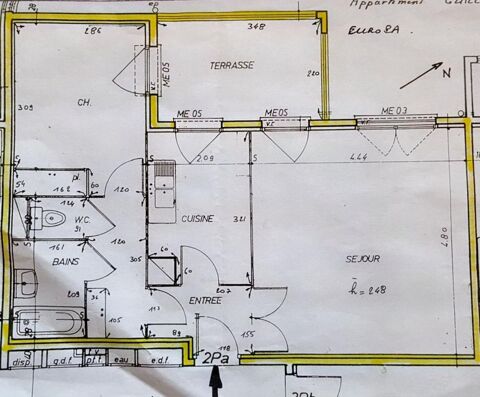  Appartement � louer 3 pi�ces 57 m�