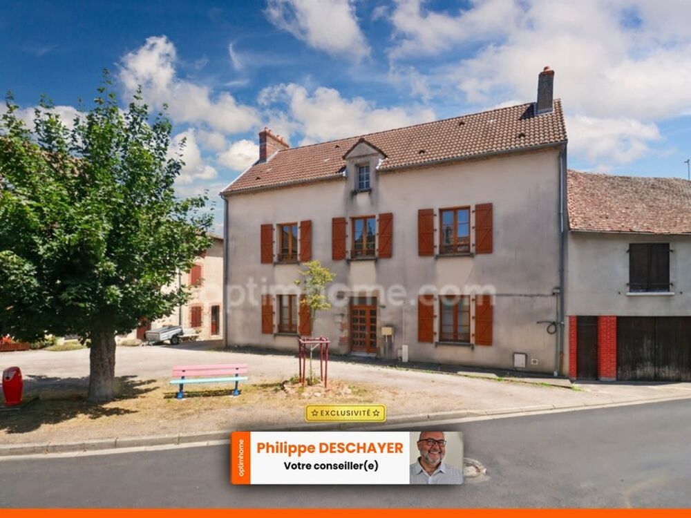 Maison de charme et de caractère 119 m² envrion - 5 Pièces - 4 CHAMBRES sur parcelle 300 m² 87190 MAGNAC LAVAL