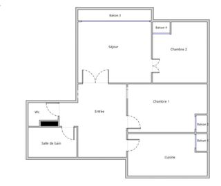  Appartement à vendre 3 pièces 65 m²
