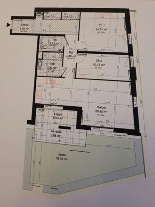  Appartement à vendre 3 pièces 78 m²