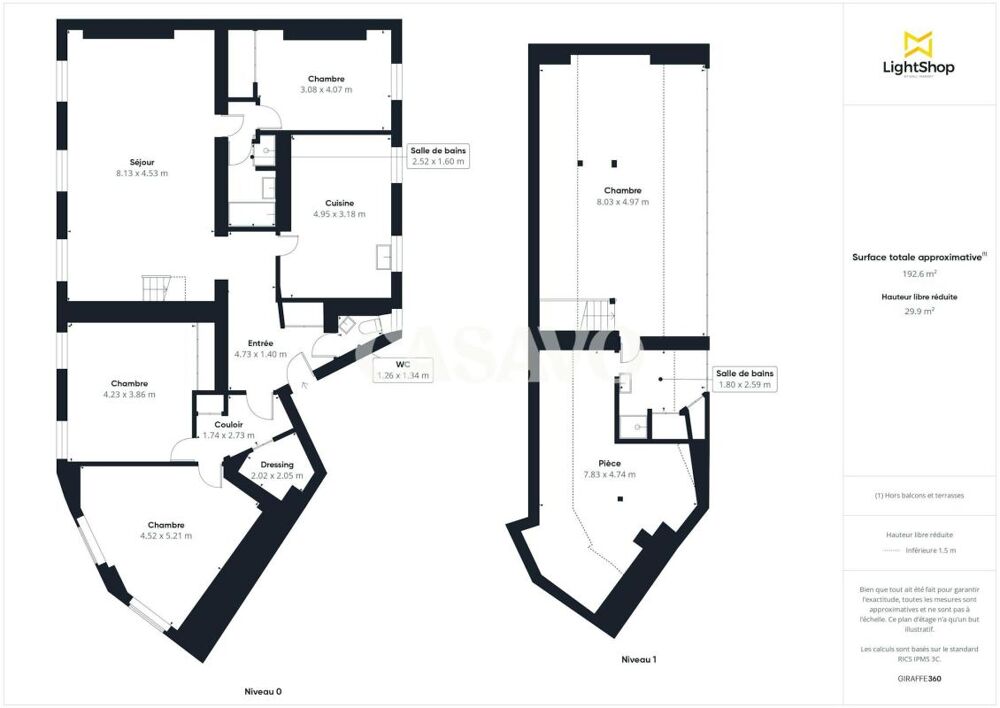 Vente Duplex/Triplex Vente Appartement 6 pièces de 163m² - 75005 Paris Paris 5