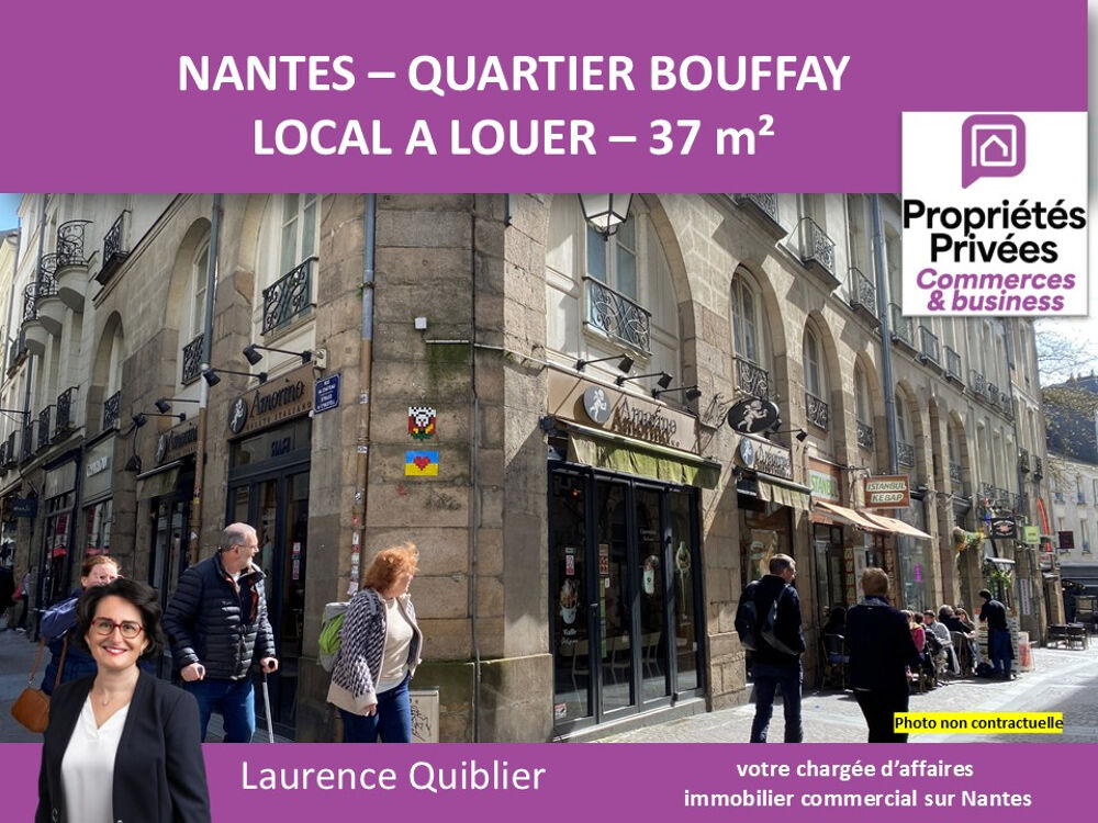   44000 NANTES -  LOCAL A LOUER 37 M² -  QUARTIER DECRE - BOUFFAY 
