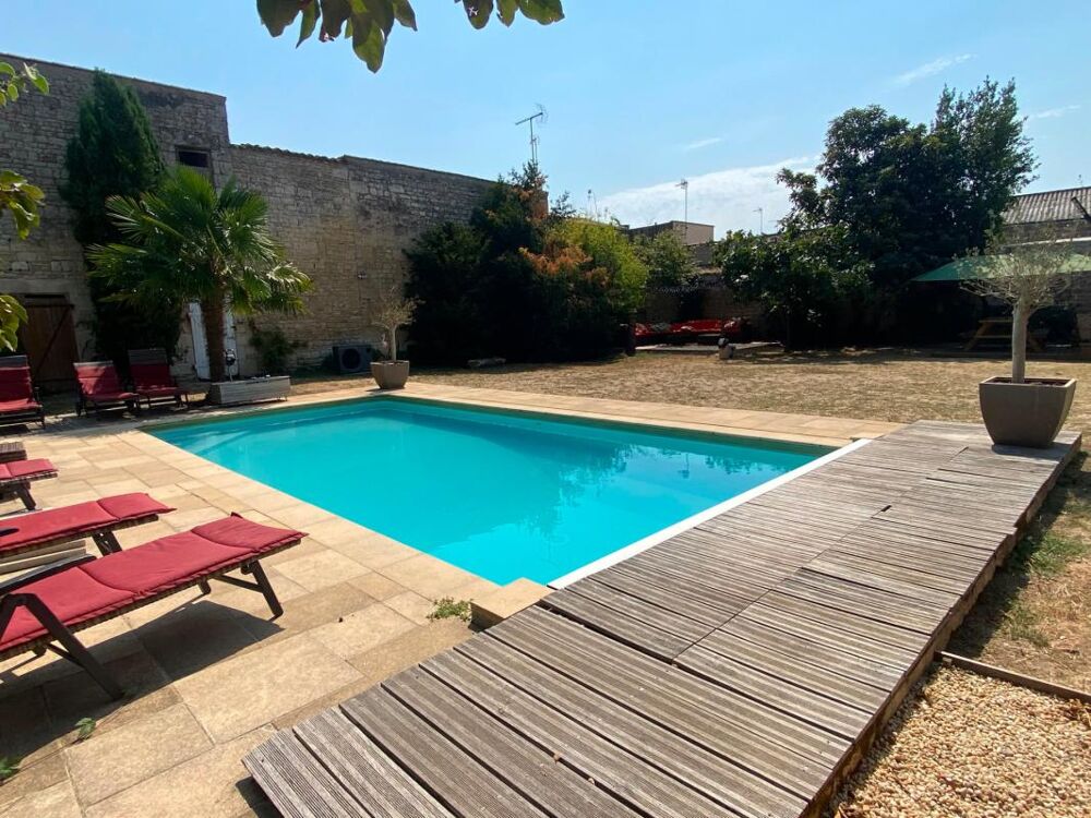 Vente Maison LUCON (85)- COEUR DE VILLE - DEMEURE BOURGEOISE XIX D'EXCEPTION 5 CHAMBRES AVEC PISCINE SUR PARC 1440M² Lucon