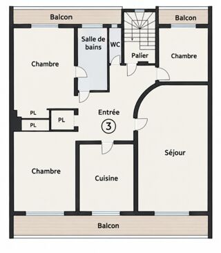  Appartement à vendre 6 pièces 120 m²