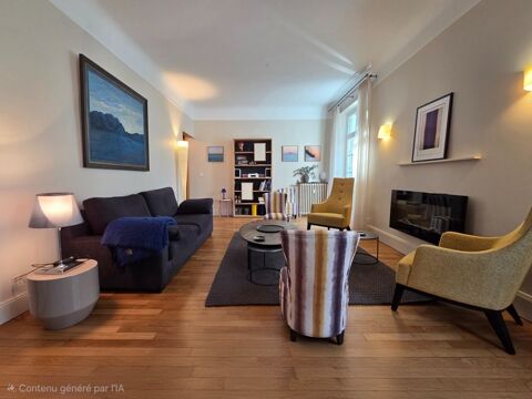 Vente Appartement Dinard Ecluse: Appartement de 111m� r�nov� par un architecte d'int�rieur:double s�jour,cuisine,3 chambres, 2 salles d'eau Dinard